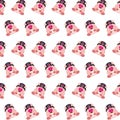 Commando piggy - sticker pattern 07