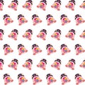 Commando piggy - sticker pattern 09