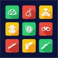 Commandos Icons Flat Design