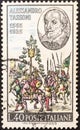 commemorating the 4th centenary of the birth of Alessandro TassoniItalian stamp