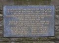 The Commemoration Stone celebrating the lives of the Lifeboat Men who lost their lives in 1959 when the Lifeboat Mona Capsized.