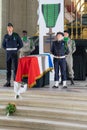 commemorations of the armistice in the galleries of the main building of the invalids in Paris. Royalty Free Stock Photo