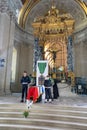 commemorations of the armistice in the galleries of the main building of the invalids in Paris. Royalty Free Stock Photo