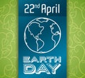 Commemorative Design for Earth Day, Vector Illustration