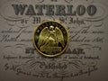 Commemorative gold coin from Waterloo battle, nice quality