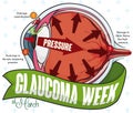 Commemorative Infographic for Glaucoma Week Celebration, Vector Illustration
