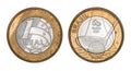 Commemorative `One Real` brazilian coin - Olympics games Rio 2016