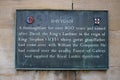 Commemorative plaque, Davygate, York, England Royalty Free Stock Photo