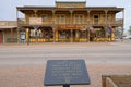 Commemorative plaque on main street Tombstone Arizona