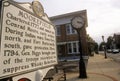 Commemorative plaque in Moorefield, WV Royalty Free Stock Photo