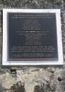 Commemorative Plaque for Prime Minister Maurice Bishop at Fort George in Grenada