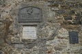 Commemorative plaques in the museum of the Kamyanets-Podilsky fortress