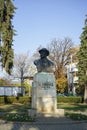 The statue of Ion Luca Caragiale in Ploiesti, Romania Royalty Free Stock Photo