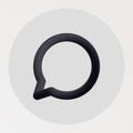 Comment blended bold black line icon