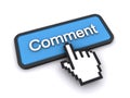 Comment button Royalty Free Stock Photo