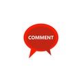 comment button icon logo design