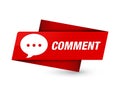 Comment (conversation icon) premium red tag sign