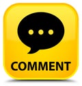 Comment (conversation icon) special yellow square button