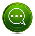 Comment icon glassy green round button illustration Royalty Free Stock Photo
