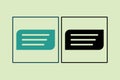 Comment icon. icon related to UI elements. suitable for web site, app, user interfaces,element, printable etc. solid icon style. Royalty Free Stock Photo