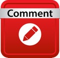 Comment icon web button Royalty Free Stock Photo