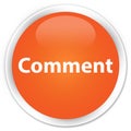 Comment premium orange round button
