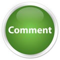 Comment premium soft green round button