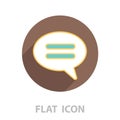 Comment line icon. vector