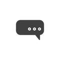 Comment message vector icon