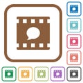 Comment movie simple icons