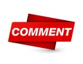 Comment premium red tag sign