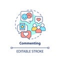 Commenting concept icon Royalty Free Stock Photo