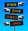 comments and feedback Royalty Free Stock Photo