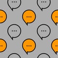 Comments and messages simple seamless pattern Royalty Free Stock Photo
