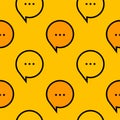 Comments and messages simple seamless pattern Royalty Free Stock Photo