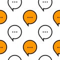 Comments and messages simple seamless pattern Royalty Free Stock Photo