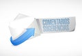 Comments and suggestions in spanish email sign Royalty Free Stock Photo