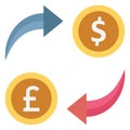 Commerce, currency exchange Isolated Vector Icon which can be easily edited