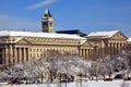 Commerce Department Old Post Office After Snow Royalty Free Stock Photo