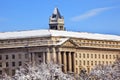 Commerce Department Old Post Office After Snow Royalty Free Stock Photo