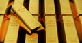 Commerce investment in pure gold bars ingot, the weight of 1000 grams.