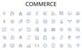 Commerce line icons collection. Growth, Profit, Success, Expansion, Efficiency, Innovation, Sustainability vector and