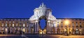 Commerce square at Lisbon by night