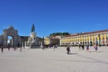 Commerce Square in Lisbon, Portugal Royalty Free Stock Photo