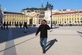 Commerce Square, Praca do Commercio, on a sunny day, Lisbon, Portugal