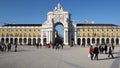 Commerce Square, Praca do Commercio, on a sunny day, Lisbon, Portugal