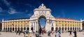 Commerce square, Rua Augusta Arch. Lisbon. Portugal