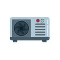 Commercial air conditioner icon flat isolated vector Royalty Free Stock Photo