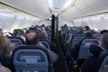 Commercial air travel interior economy class