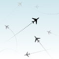 Commercial Airline Passenger flights air traffic